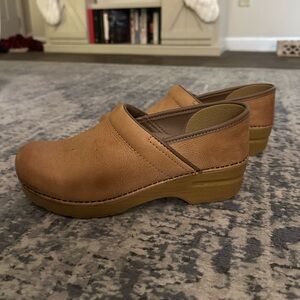 Dansko Tan Clogs